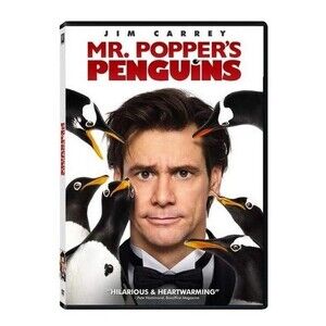 Mr. Popper's Penguins DVD Movie Jim Carrey Comedy Funny Animal Kids Children
